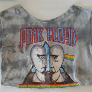 Pink Floyd Gray and Red Short Sleeve Tee